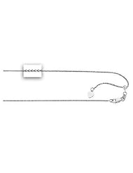 .925 Sterling Silver Wheat Link Chain Adjustable 1.0mm Wide 16" to 22" RHO