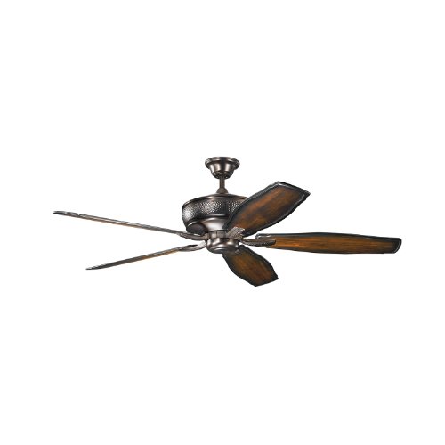 Kichler Lighting 300106OBB Monarch 70IN Ceiling Fan, Oil Brushed Bronze Finish with Reversible Cherry/Walnut Blades