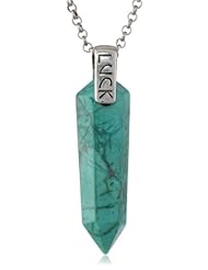 Lucky Brand "Sp14 Project X Luck" Luck Chrysocolla Pendant Necklace, 12.46"