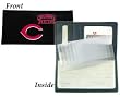 Cincinnati Reds Embroidered Leather Checkbook Cover - Baseball Sports Merchandise
