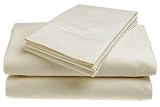 500-Thread-Count 100% Cotton Queen Sheet Set, Ecru