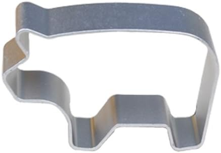 Wocuz Baking Cookie Cutter Aluminum Pig Shape Cutter Cut Outs Mold for Party 10 PCS