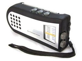 Zeon Tech Science Museum Splash Proof Wind Up Radio