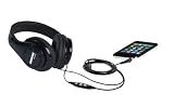 Shure SRH240m+ Professional Quality Headphones with 3-Button Remote and Mic (Black)