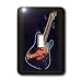 Florene Music - Guitar With Hard Rock Cafe In Red - Light Switch Covers - single toggle switch