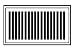 DECOR GRATES LP212-AL LOUVERED FLOOR REGISTER 2-1/4x12 ALMOND