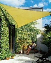 Coolaroo 443130 11 Foot 10 Inch Triangle Deluxe Shade Sail with DIY Accessories Kit - Terracotta
