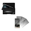 Black Leather and Black Mesh Case Pouch with Belt Clip + 3 Pack of Premium Crytal Clear Screen Protector for Zune HD 16GB / 32GB Platinum