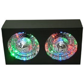 Double Disco Balls with LED Lights