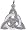 Celtic Circle Charm, Sterling Silver
