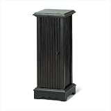 DISTRESS BLK PEDESTAL CD TOWER