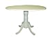 Kitchen & Housewares : Carolina Cottage 42-Inch Round Drop Leaf Table, Antique Ivory
