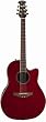 Ovation Celebrity CC24 Acoustic-Electric Guitar, Ruby Red