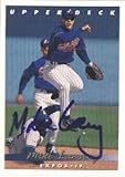 Mike Lansing, Harrisburg Senators - Expos Affiliate Autographed Card