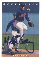Mike Lansing, Harrisburg Senators - Expos Affiliate, 1993 Upper Deck Autographed Card