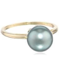 14k Yellow Gold 8.5-9.0mm Tahitian Cultured Pearl Ring