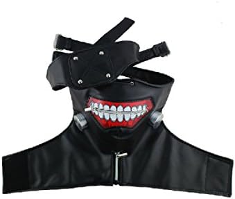 Maconaz Tokyo Ghoul Kaneki Ken Cosplay Black Mask-One Size