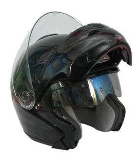 New DOT APPROVED VOX FLIP UP Full Face MODULAR MOTORCYCLE Bike HELMET Same Black Color as the Honda CBR1000RR, Honda CR51, 2005 Honda 919, Honda Interceptor, Honda 599, 2006 Honda CBR600RR Honda ST1300 -BLACK -LARGE Not HJC!