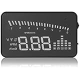 Road Guardian X5 3'' Universal Multi-function Vehicle-mounted Heads up Display Car Windshield OBD II EOBD System Model Compatible with All Cars