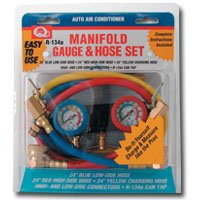 Click here to buy AC R134A Manifold Gauge and Hose Set by E & F Products.