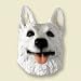German Shepherd Dog Magnet - White