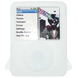 Apple 3rd Generation iPod Nano 4gb 8gb Video Premium Silicon Skin Case Cover With Adjustable Sports Armband and LCD Screen Protector - Available in 8 Color Choices, WHITE (MP3 Player NOT Included)