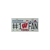 (6x12) University of Wisconsin Badgers #1 Fan NCAA Tin License Plate