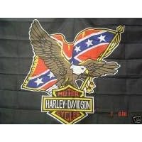 NEOPlex 3' x 5' Harley Davidson Confederate Eagle Flag
