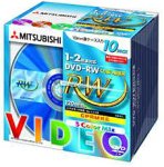 三菱化学 VHW12NM10 ビデオ録画用 DVD-RW10枚パック