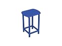 26" Recycled Earth-Friendly Venice Beach Outdoor Patio Side Table - Ocean Blue