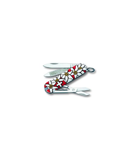 Victorinox Swiss Army Classic Edelweiss Pocket Knife (Red)