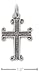 Sterling Silver Antiqued Channel Cross Charm