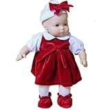 Christmas Time Outfit Designed to Fit American Girl Bitty Baby 15' Dolls
