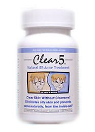 Clear 5 ~The Original Time-Release Acne Solution Pill. The FAST, PERMANENT Acne Solution