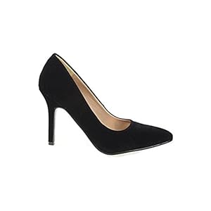 Designer Inspired Fashionable Court Black Shoes