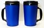2 Aladdin Foam Insulated Coffee Mug 20 oz w/Lids Blue