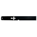 Levy's 2-1/2 Leather Strap with Cross, Black