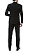 Ferrecci 2 Piece Suits for Men Slim Fit Solid Wedding Prom Tuxedo Suit with Two Buttons Notch Lapel Blazer and Pants Tuxedo Suits for Men Black