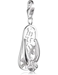 VINANI brand Germany 925 Sterling Silver Charm Pendant Hawaii Flip-Flop Shoe HFLH