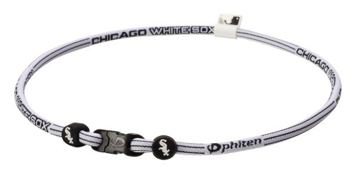Phiten MLB Authentic X30 Necklace  Chicago White Sox  22 Inches