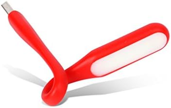 iMAKEATM MI USB Portable Flexible Lamp Eyes Protection Mini High Bright LED Light for PC Tablet Phone Power Bank Red