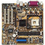 Asus P4S800-MX S478 SIS661FX MATX VGA SND LN UB2 FSB800 ATA133 1A/3P Motherboard