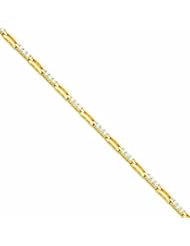 14K Gold 2.4mm Diamond Tennis Bracelet Mounting