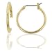 Jewelry : Hoop Earrings - 0.8" Diameter (Yellow Gold Plated)