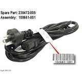 Compaq 8Ft Ac Power Cord (Black) Australia/New Zealand - Refurbished - 100661-001