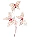 Midwest Red Butterfly Sprigs Set of 6