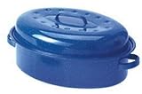 GSI 18 x 12.5 x 7.5 Oval Roaster, Blue