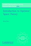 Introduction to Operator Space Theory (London Mathematical Society Lecture Note) (London Mathematical Society Lecture Note Series)