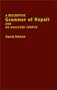 A Descriptive Grammar of Nepali and an Analyzed Corpus
