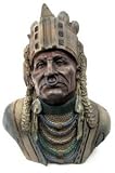 Outdoor Living : Native American Indian Bust with Nose Ring